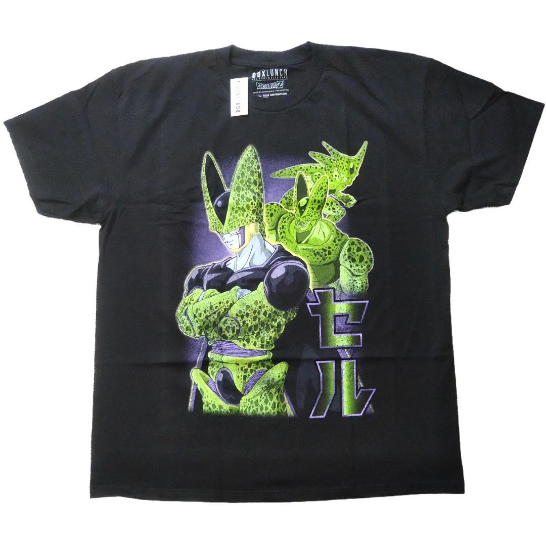 

[USED] Dragon Ball Z T-shirt, size XL, black, cell, anime T-shirt, official