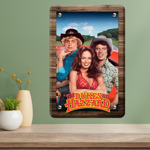 Dukes of Hazzard Metal TV Show Poster Sign 20x30cm(7.8x11.8inch)