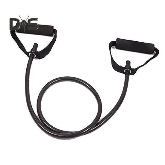 Fitness Resistance Band with Anti-slip Handle Portable Men Women Arm Shoulder Stretch Strength Training Leg Toning Exercise Elastic Strap Tension