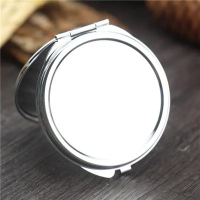 Mini Make-up Spiegel Tragbarer Taschen-Rund-Quadratischer Herz-Make-up-Spiegel Doppelseitiger Faltbarer Kosmetikspiegel Geschenke für Frauen