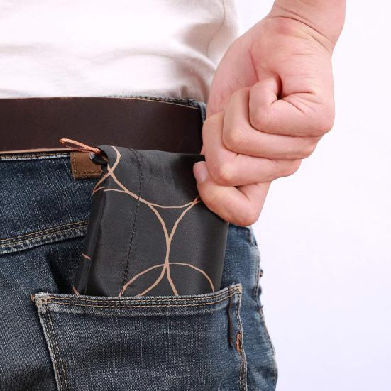 Foldable Colored Large Capacity Shopping Handbag Grocery Storage Bag Tote Pouch