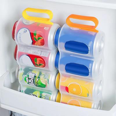 1Pcs Beer Soda Drink Can Storage Box Kitchen Fridge Drink Bottle Holder Fridge Refrigeration Storage Organizer Rack Shelf