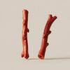 Squeaky Stick Dog Toy Durable Toy with Teeth-Cleaning TPR Chew Texture Realistic Branch Design Built-In Squeaker