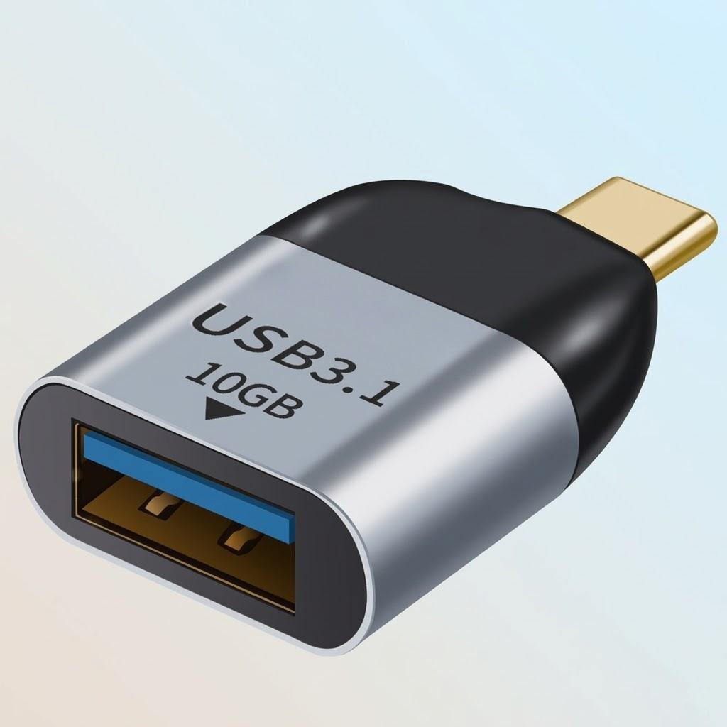 

STONEGO 3.1 USB C to USB A Adapter, Speed Up to 10Gbps Support Data Sync OTG Functional Fast Charging сірий