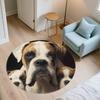Black Boxer pattern round rug,Carpet Rug for Living Room Bedroom  Playroom ,Non-slip Floor Mat,Holiday Gifts and Birthday Gifts.