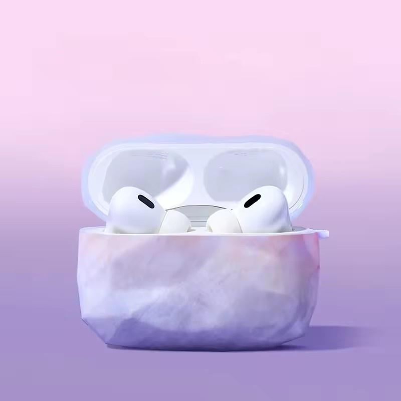 Fo Rmarble Design Pattern Case for AirPods Pro2 Pro 2 2nd USB C Cover for AirPods 3 3rd 2 1 Pro Generation Cases with Hook