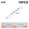 10Pcs Mini Traffic Cones Abs Plastic Road Cone Model For Scene Layout, Pretend Play And Photography Props