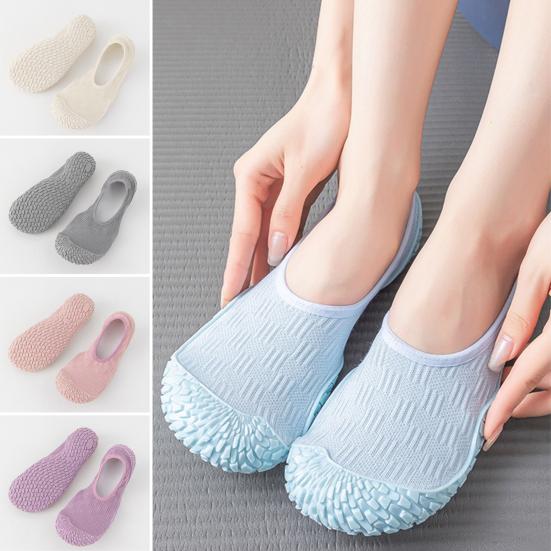 

Шкарпетки для пілатесу з протиковзким покриттям, спортивні шкарпетки для йоги для жінок, шкарпетки з липучками для барре, лікарні, танців, тренувань босоніж 38-39 сірий