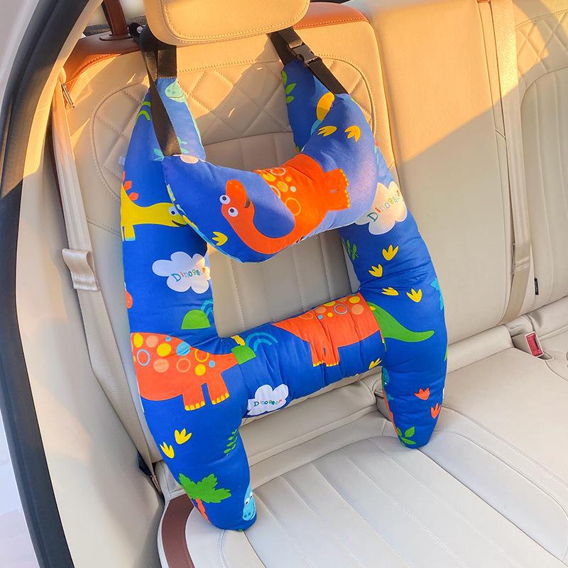Children's Cartoon Car Pillow - Comfortable Sleep Aid, Universal Car Supply
