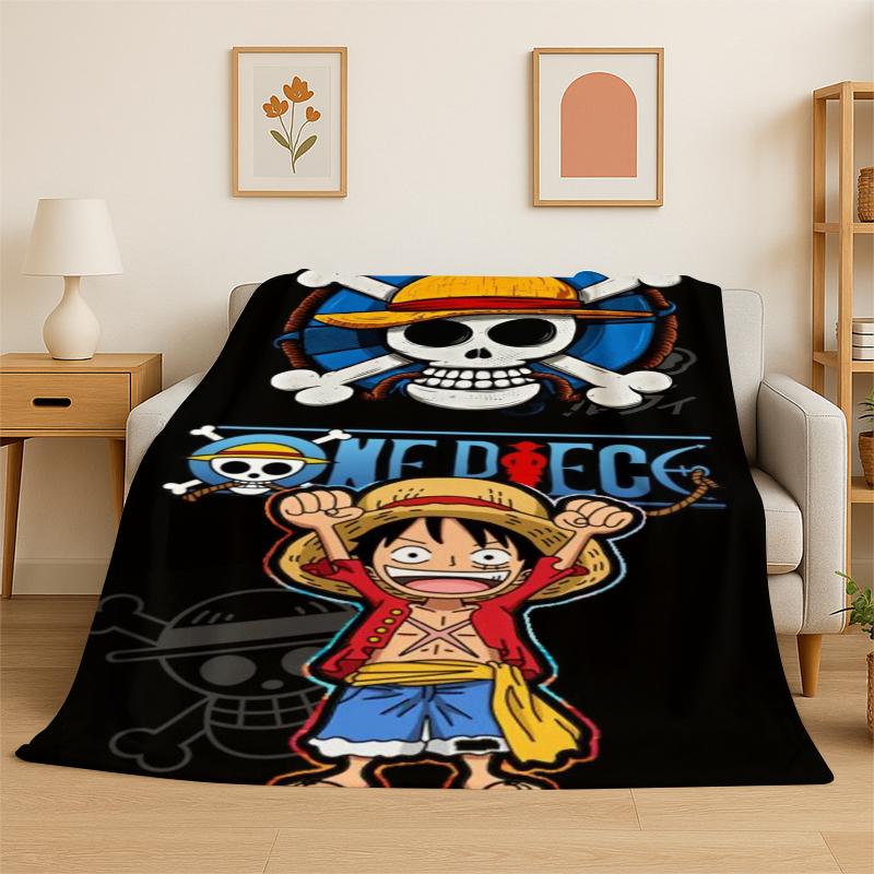 

Anime Zoro One P-Piece Cartoon Flannel Blanket Soft Warm Throw Blanket for Bedroom Living Room Bed Travel Camping Picnic Kid 75x90cm