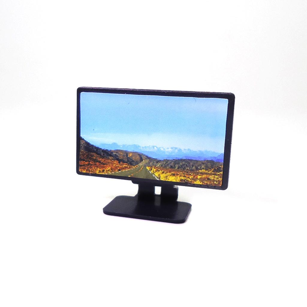 1:12 масштаб кукольный домик миниатюрный плоский экран телевизор с изображением кукольный домик мебель игрушка