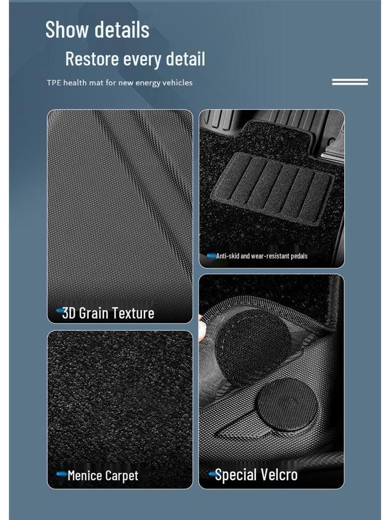 Xiaopeng G6/G7 (2023-25) TPE Car Floor & Trunk Mats with Backrest Protection