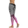 Black to Pink Mandala Yoga Leggings High Waist Yoga Pants Breathable Gym Fitness Push Up Girl Yoga Workout Leggings