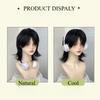Ashely Short Wig for Men Fluffy Natural Black Hair High Temperature Fiber Synthetic Wigs Suitable for Daily Use Cosplay Sissy