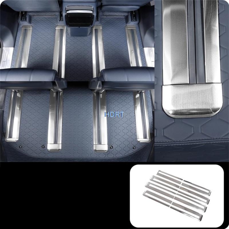 For Geely Zeekr 9X EX1H 2025 + Car Styling Seat Rail Guard Cover Slide Plate Anti Scratch Trim Protector Decoration Accessories