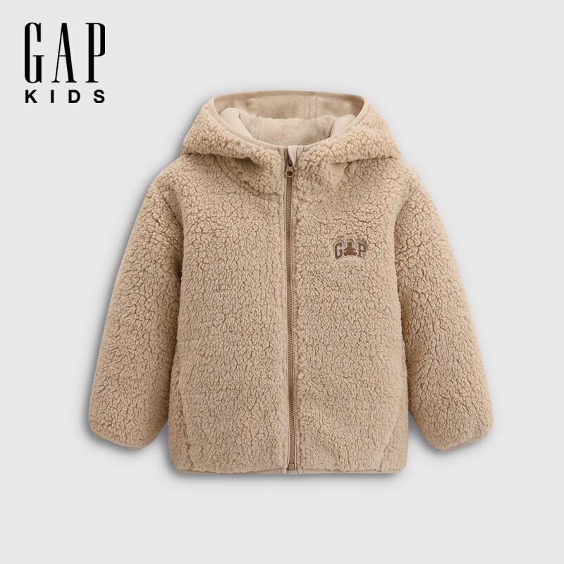 GAP Toddler Girls  Faux Lamb Fleece Hooded Sweatshirt 120/60