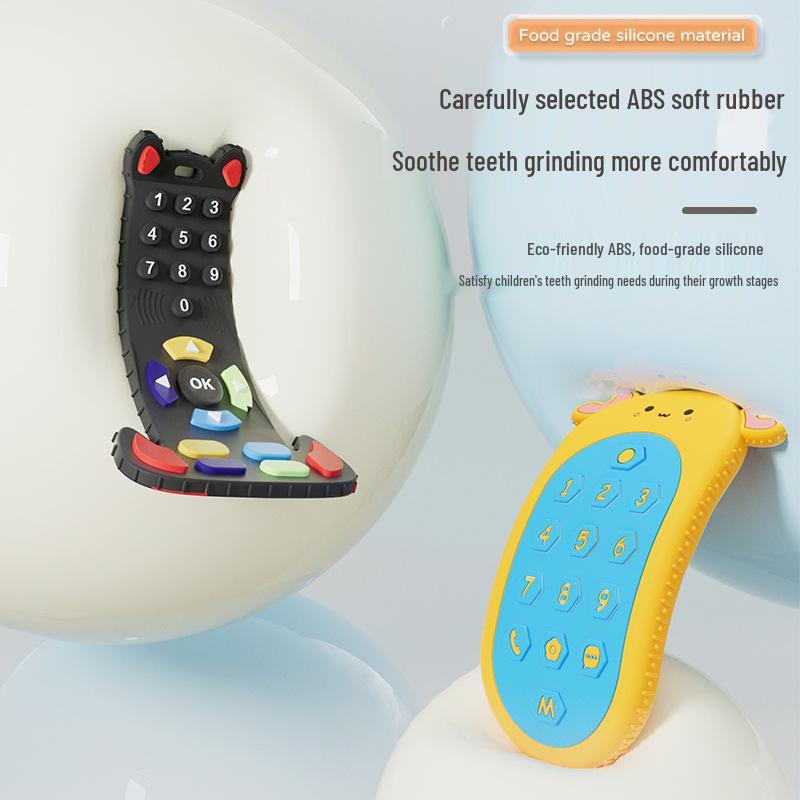 Soft Silicone Teether Toy for Newborns - Soothing and Simulative Bite Set