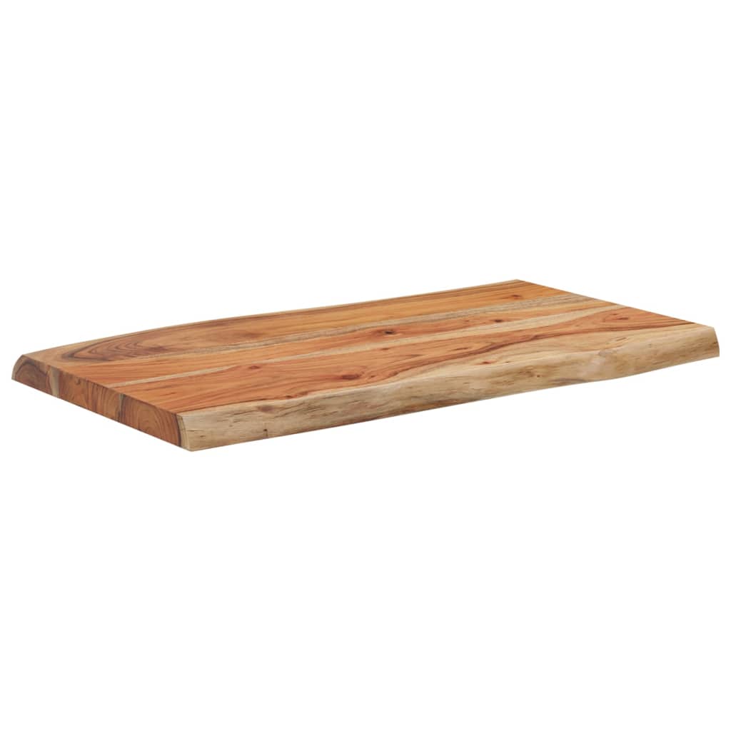 Tischplatte 70 x 40 x 2,5 cm Rechteckig Massives Akazienholz Baumkante