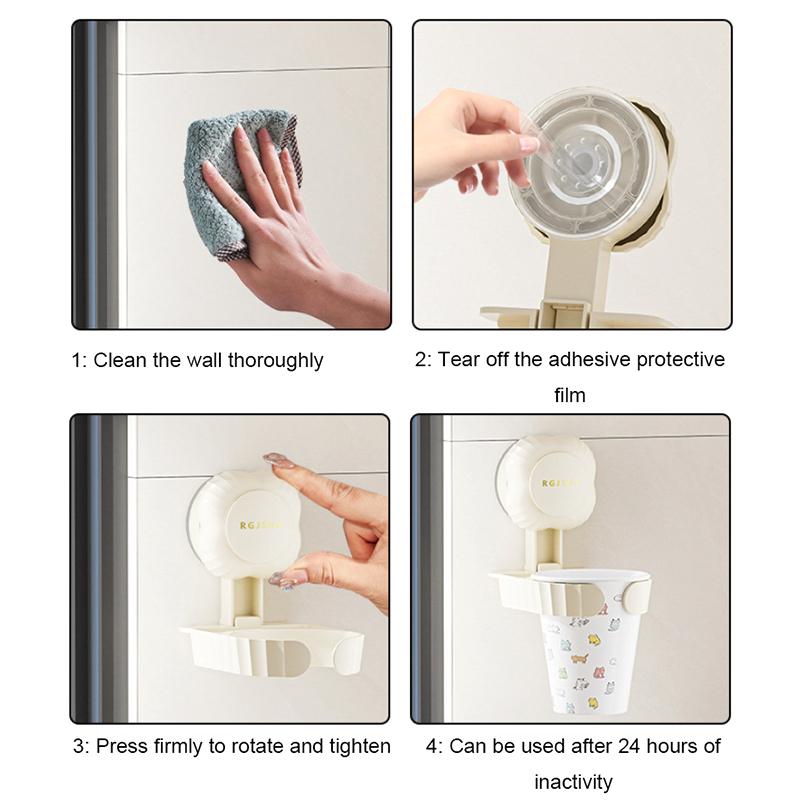 Sugkopp Mugghållare Bärbar Anti-tipp Sovrum Mugg Fixeringsklämma Multifunktionella Mjölkte Kaffe Mugghållare