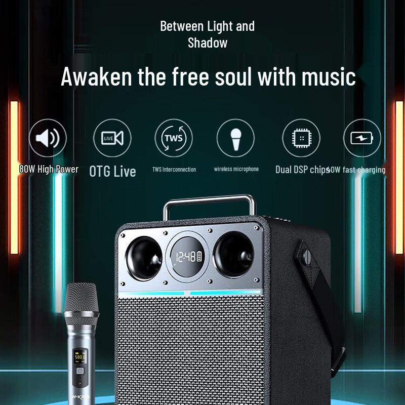 W-King T6S Portable Karaoke Bluetooth Speaker