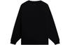 Li Ning Sports Life Collection Letter Print Thermal Fleece Lined Casual Crew Neck Pullover Sweatshirt Unisex Black AWDSG95-2