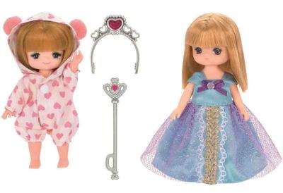 Kleid und Kleiderset Licca-chan LW-22 Miki-chan Maki-chan (Prinzessin & Pyjamas)