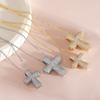 Jewelry Bubble Cross Chubby Pendant Necklace Collar Chain
