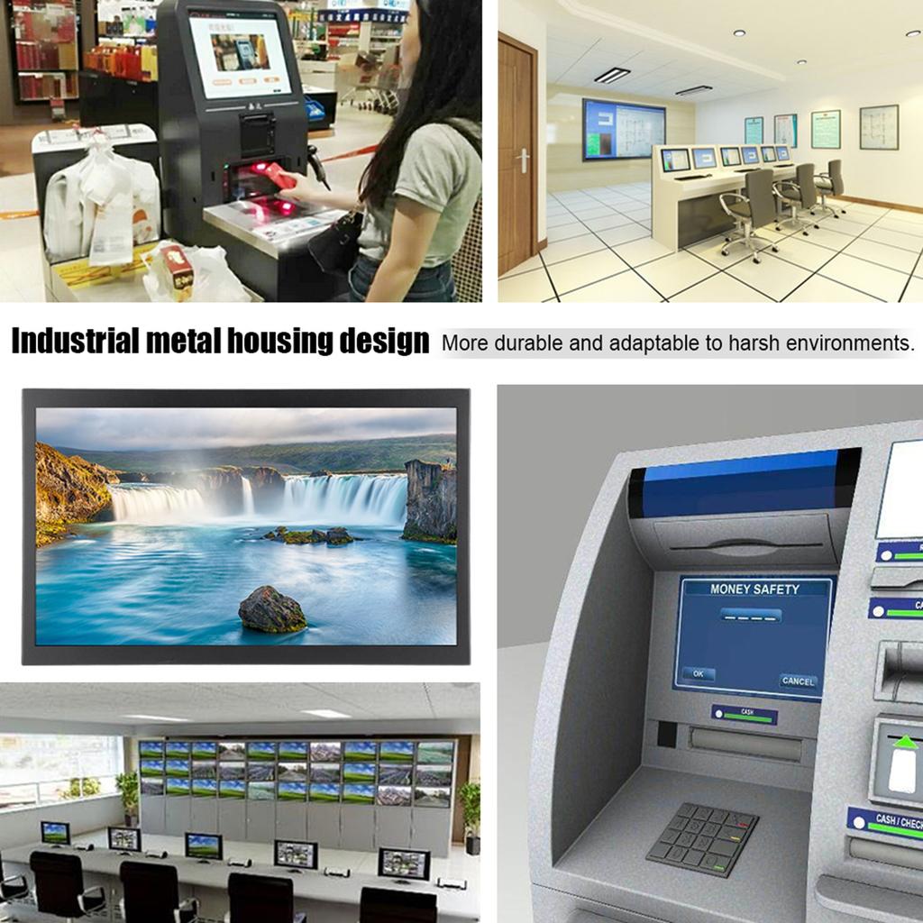 17.3 Inch Full HD Embedded Industrial Metal Monitor Normal Non Touch Version