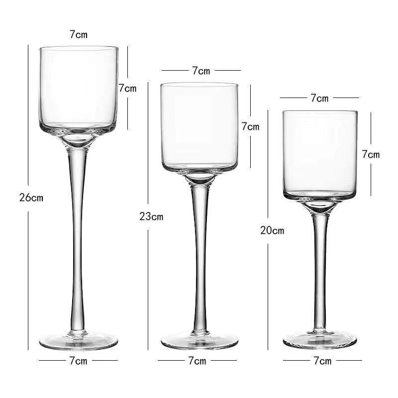 Minimalist High Borosilicate Glass Candle Cup – Heat-Resistant Aromatherapy Holder