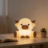 Cow LED Night Light - Soft Silicone, Rechargeable & Dimmable Touch Lamp for Kids, Ideal for Bedtime & Breastfeeding