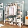 OIMG Floor-Standing Garment Rack with Storage