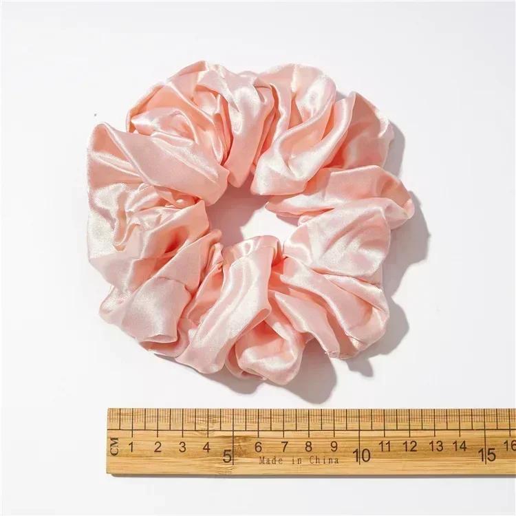 Sweet Temperament Fashion Exaggerated Hair Band Hair Accessories Retro Wrinkle Chiffon Scrunchies for Women Girls