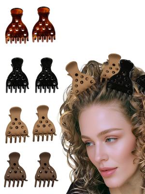 8 Stück Mode Mehrfarbig Flauschige Ansatzlifting Haarspangen, Keine Knicke Volumen Lockige Ansatz Haarnadel Lifting-Clip für Natürliches Volumen Locken