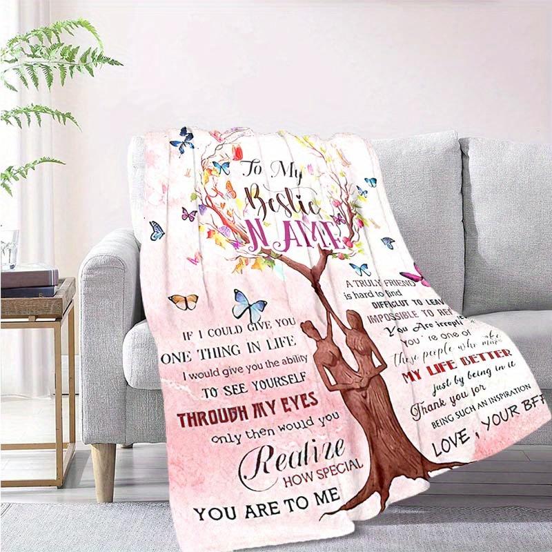For Friends Customize Your Name Blanket Warm Comfortable And Soft Blankets Are Suitable For Home Lunch Break Blanket Office Sofa Sofa Gift To