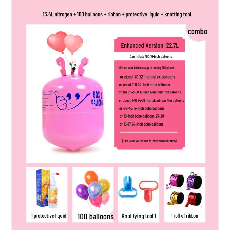 Small Helium Balloons with Hydrogen Inflator for Wedding and Birthday Decorations