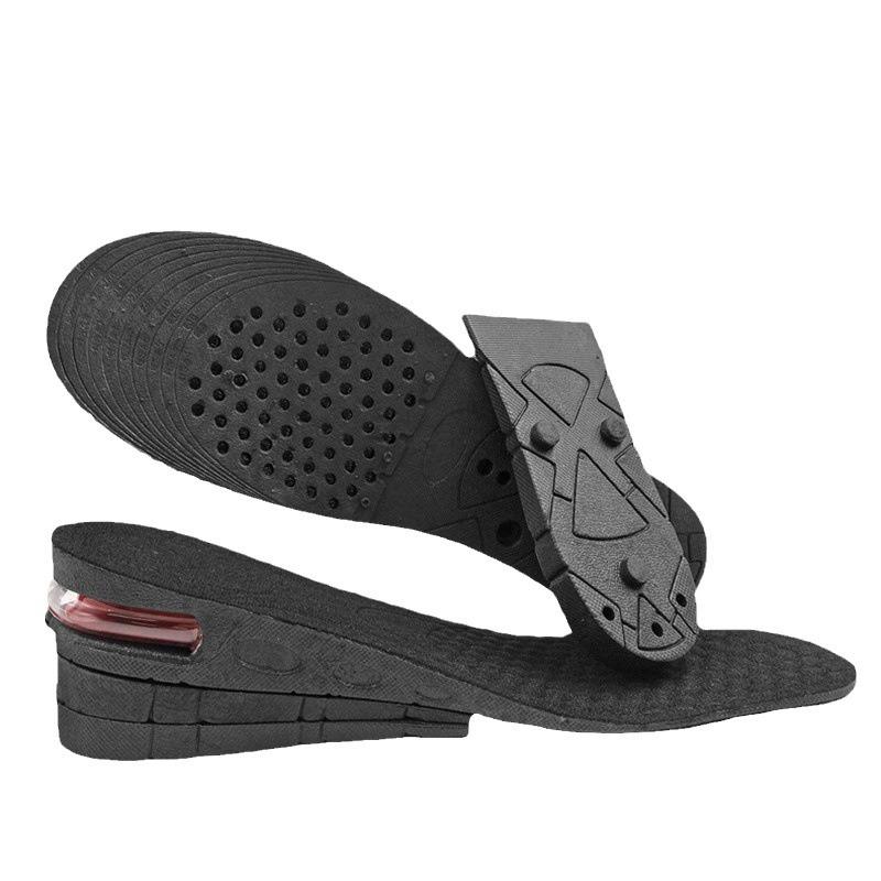Height Boosting Sports Insoles: Shock-Absorbing, Invisible Air Cushion with Three-Layer, Four-Layer, and Half Pad Options for Men and Women
