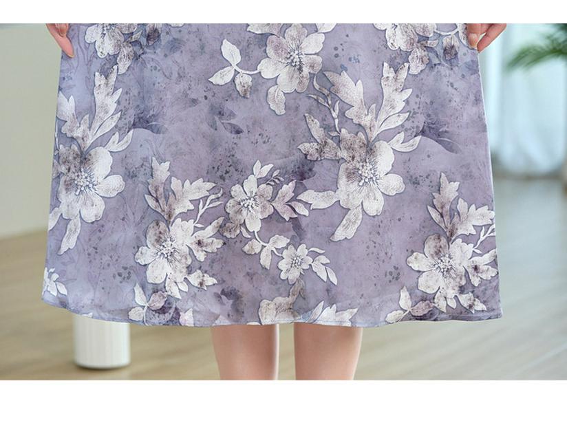 Set Elegant de Vară din Două Piese pentru Femei Mature - Palton și Rochie de Inspirație Tradițională Chineză