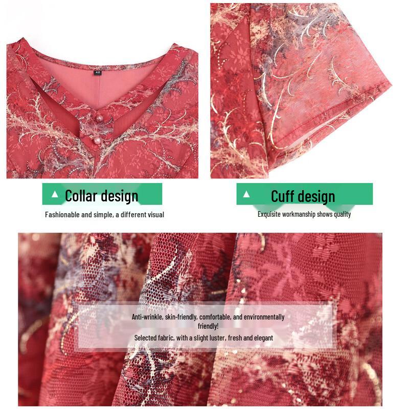 Jianhu Women's Summer Slimming Midi Dress