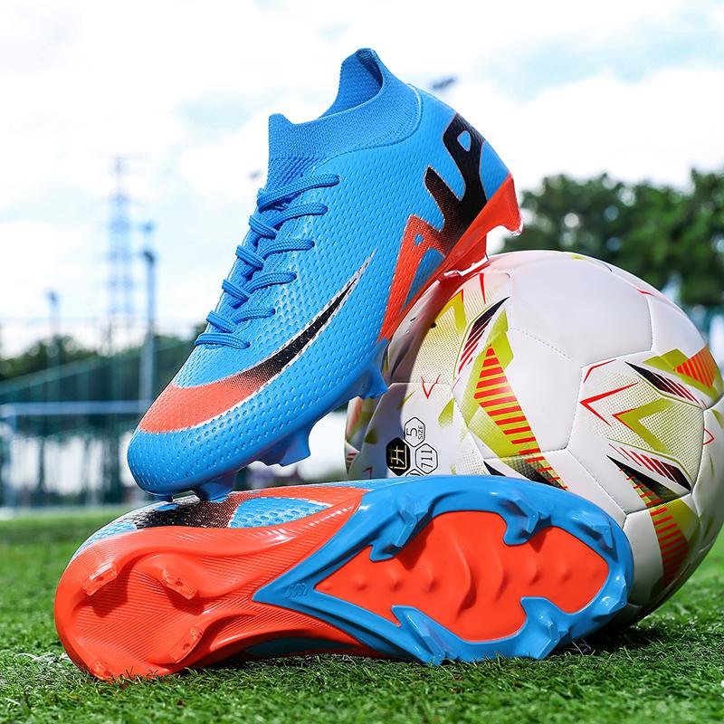 New Men Football Boots Grass Cleats High-top Non-Slip Soccer Shoes Futsal Sneakers High-quality Match Indoor Hot-selling Outdoor