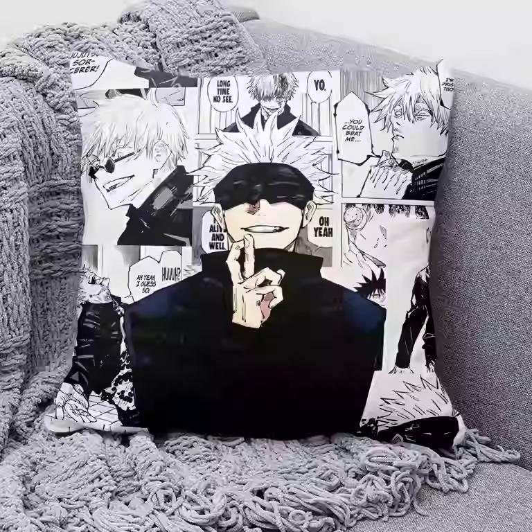 Anime Jujutsu Kaisen Gojo Satoru Collage Manga Understanding Pillow Animation Anime Cushion Cover Multiple Size Body Pillow Case