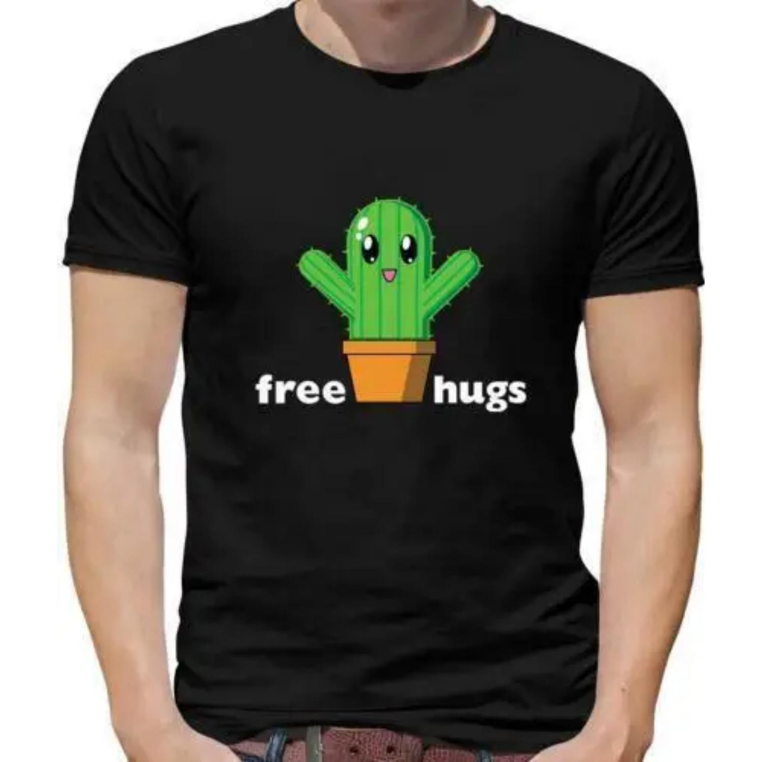 

Gratis Cactus Hugs Camiseta Hombre - Lindo - Anime - Abrazos Gratis - Cactus S чёрный