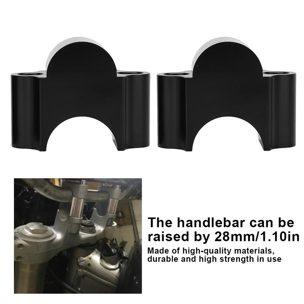 28mm Aluminum Handlebar Riser Mount Clamp 28MM Height Adapter for Motorcycle ATV