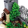 MOC Città Uomo Zombie Zai Rovine Scena Torre Recinzione Prigione Edificio Blocchi da Costruzione a Particelle Piccole Giocattolo