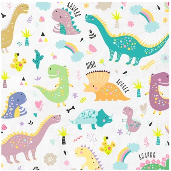 Serwetki Dinozaur Dino Urodziny 33X33Cm 10Szt.