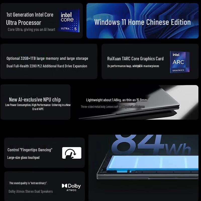 Lenovo Xiaoxin Pro 14 (2024) Ultralight Laptop (CN version)