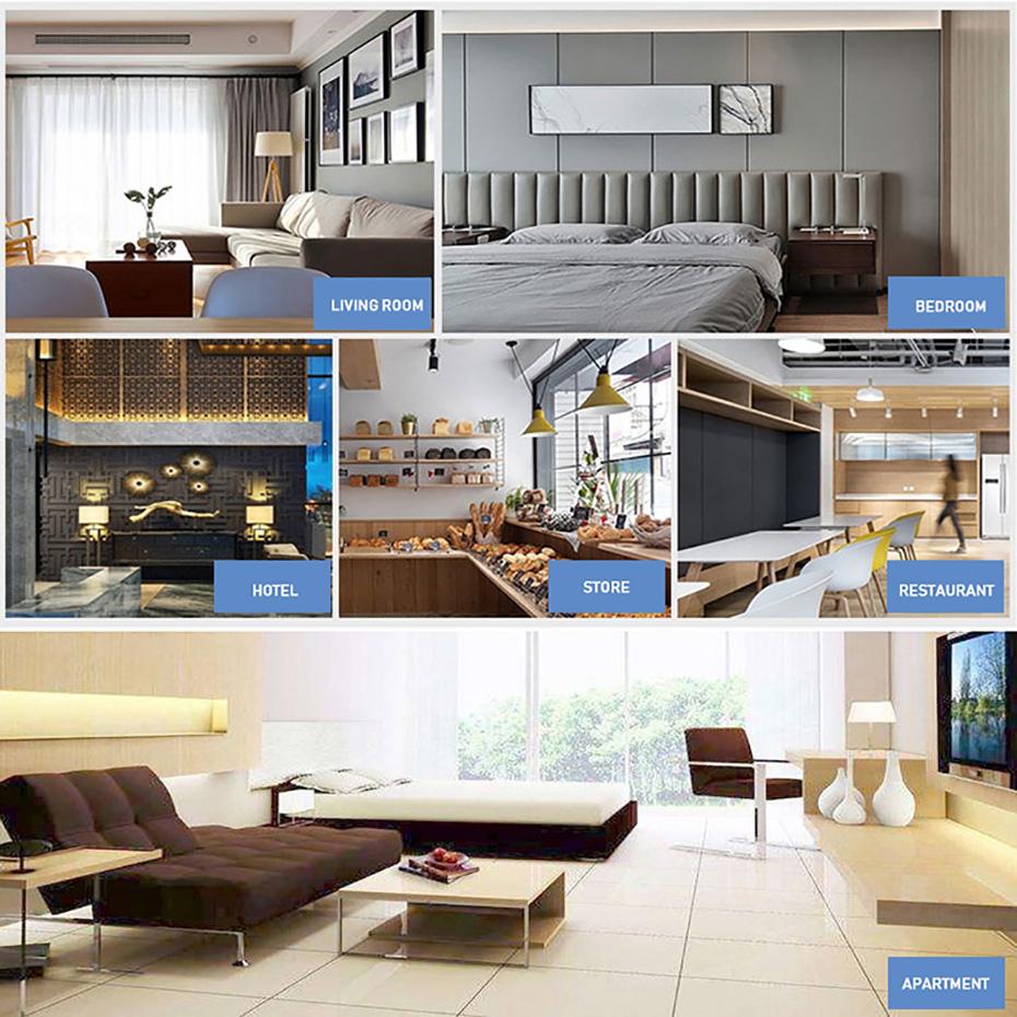 Kısmasız 60W LED Ampul E27 B22 220V SMD2835 Süper Parlak Katlanabilir Fan Kanatlı Işık Ayarlanabilir Açı Depo Garaj için