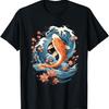 Koi Carp Ying Yang Nishikigoi Fish Cherry Blossom T-Shirt(91)