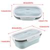 Blue/Pink/Green Foldable Lunch Box Silicone Fruit Storage Box  For Outdoor Travel