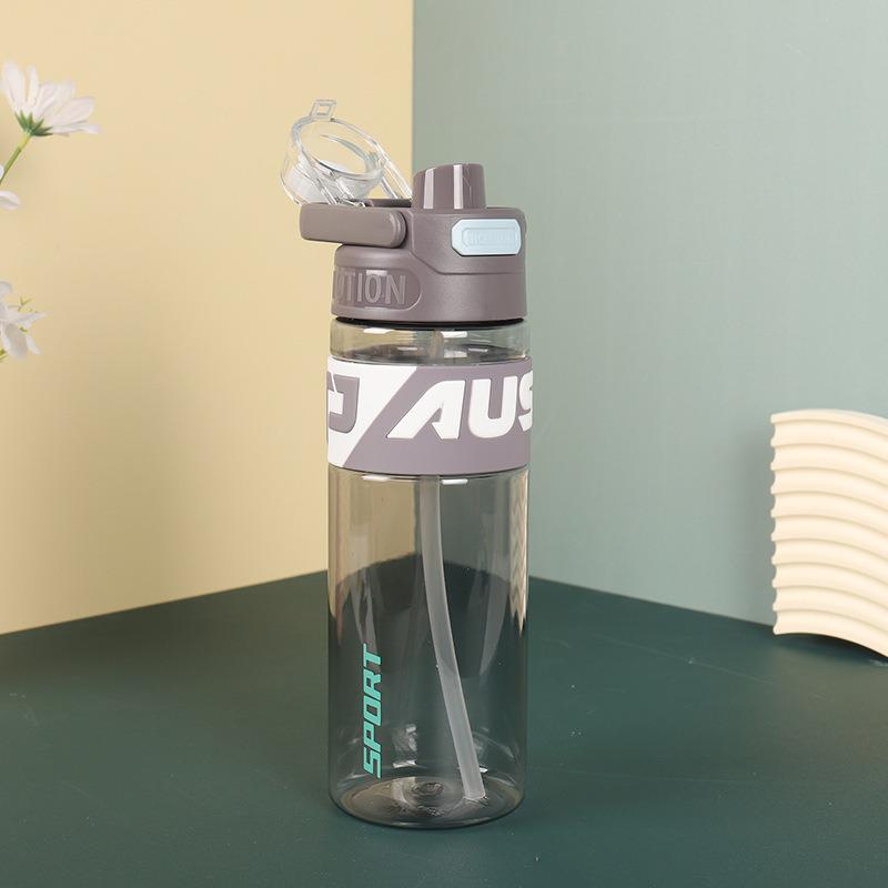 Fashionable Double-Mouth Pop-Top Sport Water Bottle