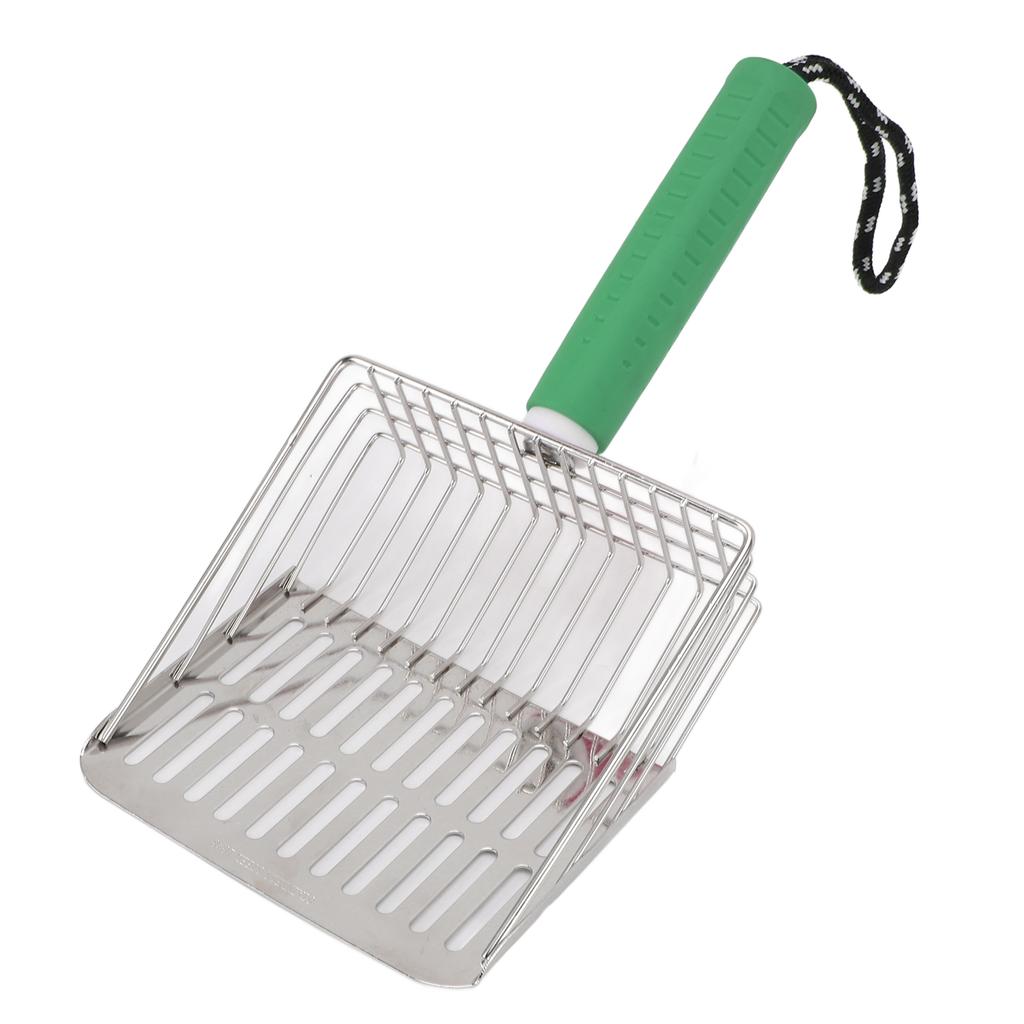 Pelle à Litière pour Chat Manche Amovible Pelle à Litière Facile à Nettoyer Acier Inoxydable Pelle à Excréments pour Bac à Litière
